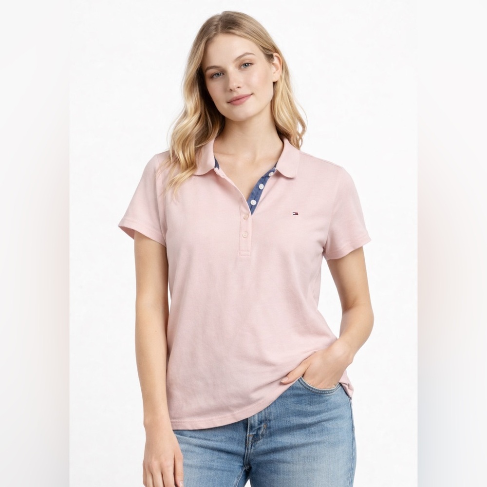 Tommy‎ Hilfiger Women's Pink Polo Shirt XL